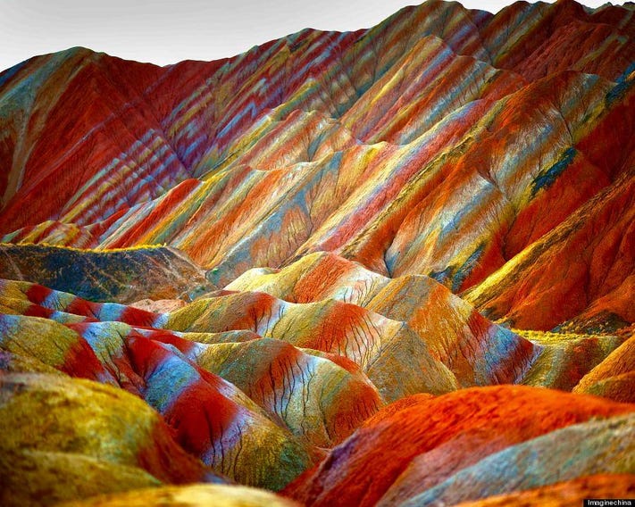 1) Vinicunca - Rainbow Mountain